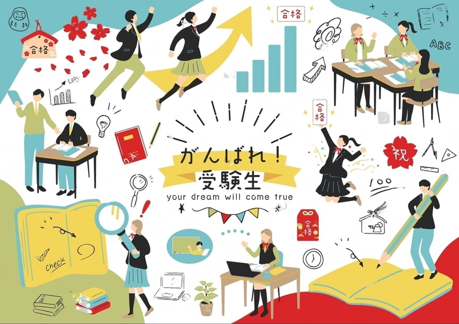 A person surrounded by common questions about learning Japanese